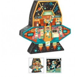 PUZLE SILUETA NAVE ESPACIAL 54PZAS. DJECO PUZZLE