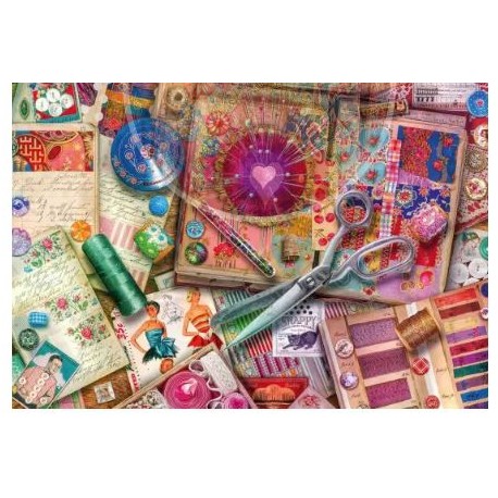 Puzzle Ravensburger Costura Vintage de 1000 Piezas