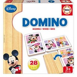 Domino Madera Minnie + Mickey