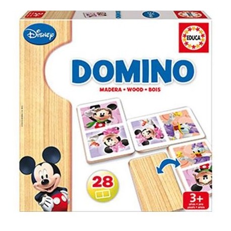 Domino Madera Minnie + Mickey