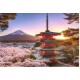 Puzzle Ravensburger Flores de Cerezo del Monte Fuji de 1000