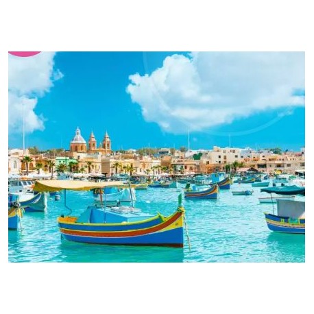 Puzzle Ravensburger Malta Mediterránea de 1000 Piezas
