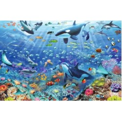 Puzzle Ravensburger Un Colorido Mundo Submarino de 3000 Pzs