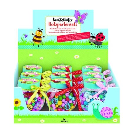 SET DE ABALORIOS DE MADERA