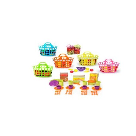 CESTA DE MENAJE INFANTIL CON 41 PIEZAS