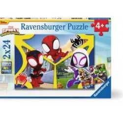 Puzzle Ravensburger Spidey Amazing Friends 2x24 Piezas 0/5