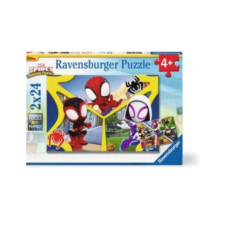 Puzzle Ravensburger Spidey Amazing Friends 2x24 Piezas 0/5