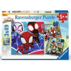 Puzzle Ravensburger Spidey Amazing Friends de 3x49 Piezas