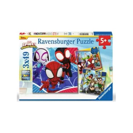Puzzle Ravensburger Spidey Amazing Friends de 3x49 Piezas