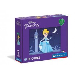 ROMPECABEZAS 12 CUBOS PRINCESS