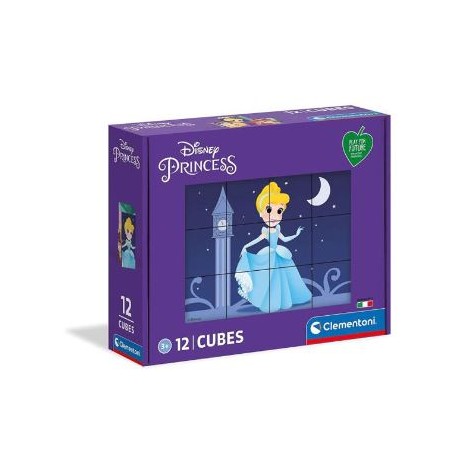 ROMPECABEZAS 12 CUBOS PRINCESS