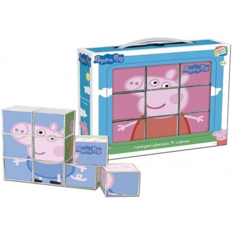 Peppa Pig Rompecabezas 9 Cubos