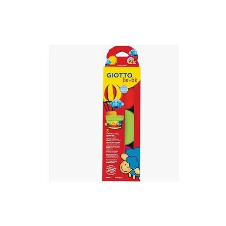 Giotto Be-Bè Pasta Para Jugar 100 G. Estuche 3 Uds. (Naranja + Magenta + Verde)