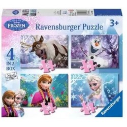 Ravensburger - Puzzle Frozen, Colección Puzzle 4 in a box, 10, 12, 14, 16 Piezas,