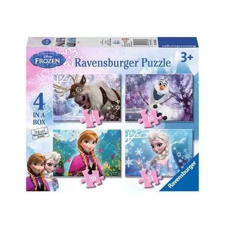 Ravensburger - Puzzle Frozen, Colección Puzzle 4 in a box, 10, 12, 14, 16 Piezas,