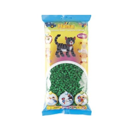 Hama midi verde 6000 piezas