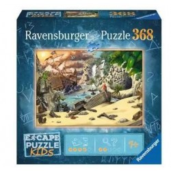 Ravensburger - Puzzle La Aventura Pirata, Escape Kids, 368 Piezas, Puzzle Niños, Edad Recomendada 9+ Puzzle Infantiles