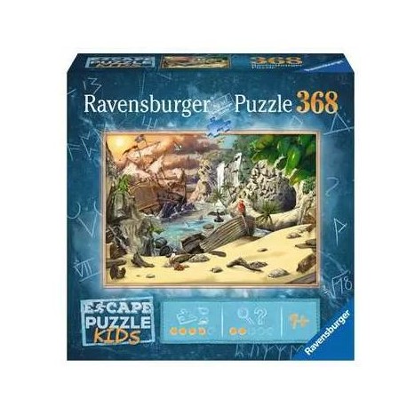 Ravensburger - Puzzle La Aventura Pirata, Escape Kids, 368 Piezas, Puzzle Niños, Edad Recomendada 9+ Puzzle Infantiles