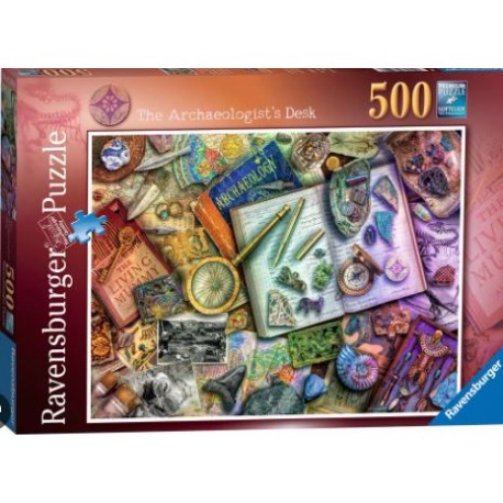Puzzle  500 piezas The Archaeologist's Desk Ravensburguer