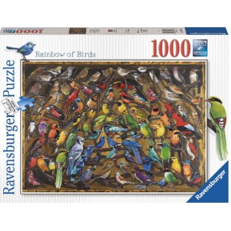 Puzzle 1000 piezas Arco Iris de Pájaros