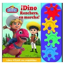 DINO RANCHERS, EN MARCHA! DINO RANCH LIBRO CON ENGRANAJE STEM