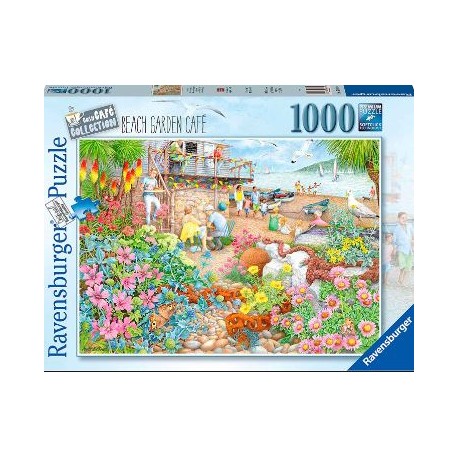 Puzzle Ravensburger Cafetería en la Playa de 1000 Piezas