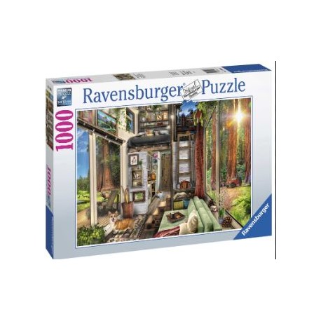 Puzzle Ravensburger Casita Entre Secuoyas de 1000 Piezas