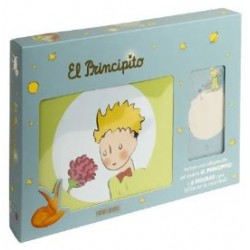 Principito, caja con personajes, El Libro + 6 figuras que brillan en la oscuridad