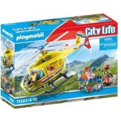 Playmobil 71203 City Life Helicóptero de Rescate