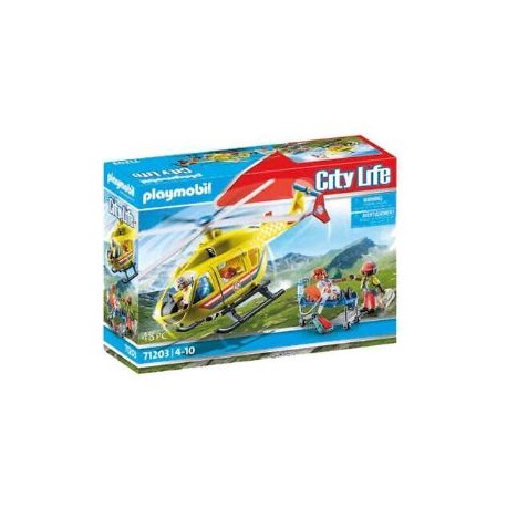 Playmobil 71203 City Life Helicóptero de Rescate