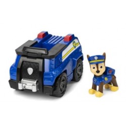 Patrulla Canina - Coche POLICÍA + Figura Chase - Coche de 15 cm con 1 Figura Chase Patrulla Canina -