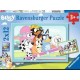 Puzzle Ravensburger Bluey de 2x12 Piezas