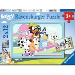 Puzzle Ravensburger Bluey de 2x12 Piezas