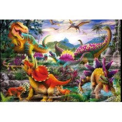 Puzzle Ravensburger Dinosaurios Coloridos de 35 Piezas