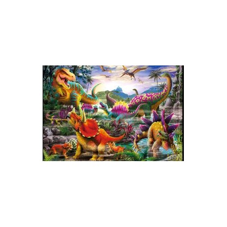 Puzzle Ravensburger Dinosaurios Coloridos de 35 Piezas