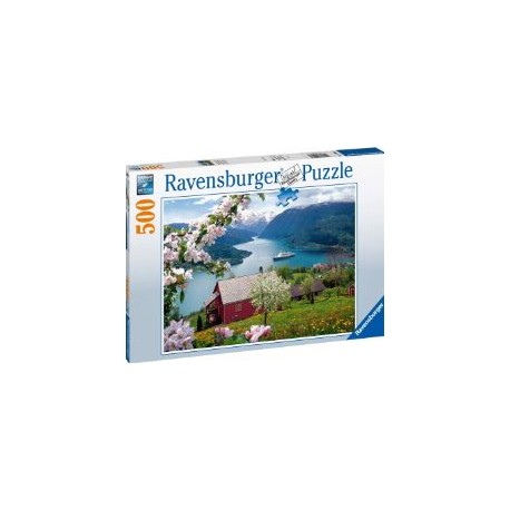 Puzzle Ravensburger Idilio Escandinavo de 500 Piezas