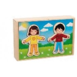 PUZZLE PARA VESTIR AL NIÑO Y NIÑA