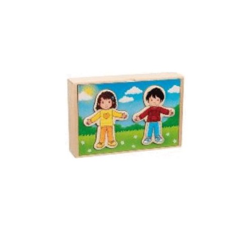 PUZZLE PARA VESTIR AL NIÑO Y NIÑA