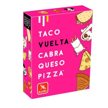 Juego de cartas Taco, Vuelta, Cabra, Queso, Pizza