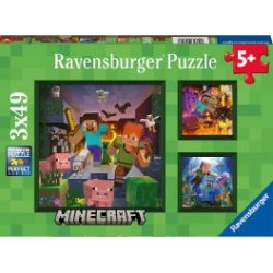 Puzzle Ravensburger Minecraft de 3x49 Piezas 5.0/5