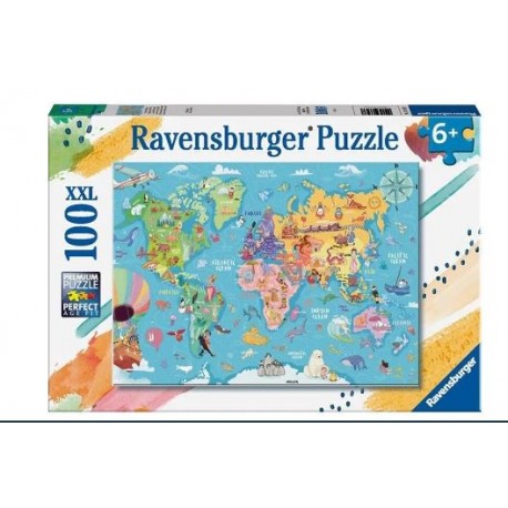 Puzzle 100 pz. XXLMapamundi