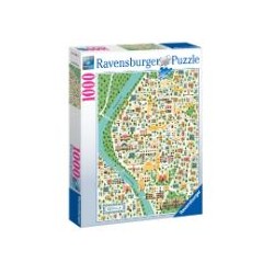 Puzzle Ravensburguer 1000 piezas - Mapa Sevilla