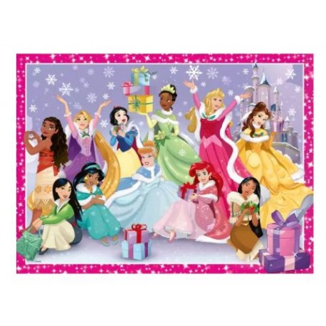 Puzzle Ravensburger Princesas Disney en Navidad XXL de 200 Pzs