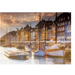Puzzle Ravensburger Atardecer en Copenhague de 500 Piezas