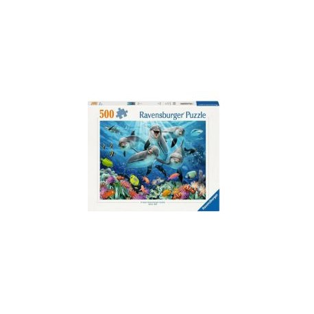 Puzzle Ravensburger 500 piezas - Delfines