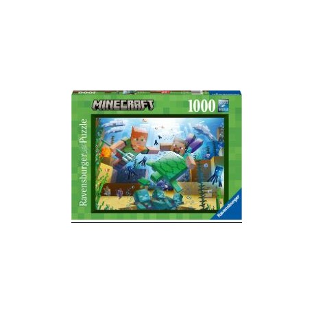 Puzzle Ravensburger 1000 piezas - Minecraft Agua