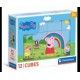 Peppa Pìg - 12 cubos - 3 años