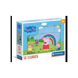 Peppa Pìg - 12 cubos - 3 años