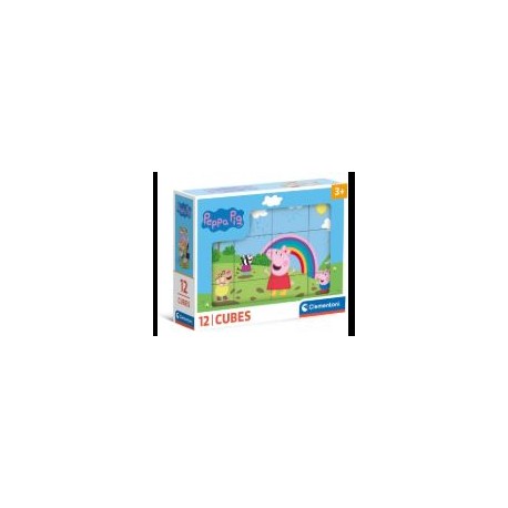 Peppa Pìg - 12 cubos - 3 años