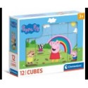 Peppa Pìg - 12 cubos - 3 años